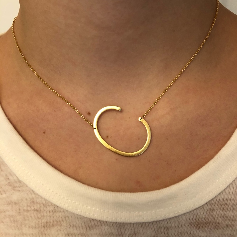 Anthropologie “C” Initial Necklace